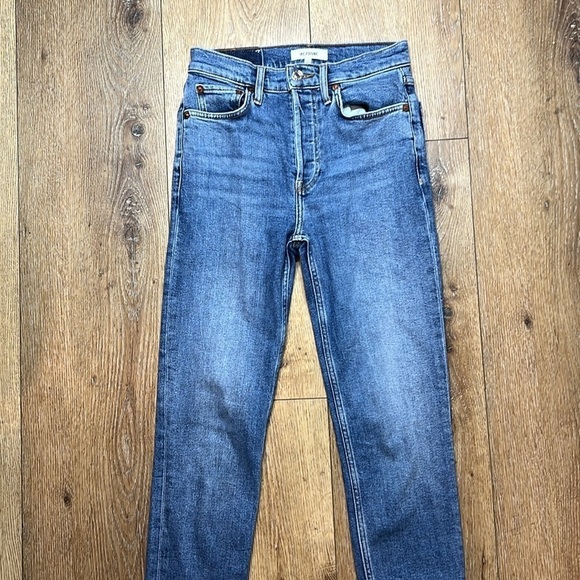 Re/Done 90’s High Rise Ankle Crop Jeans Size 24 - Picture 4 of 9